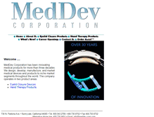 Tablet Screenshot of meddev-corp.com
